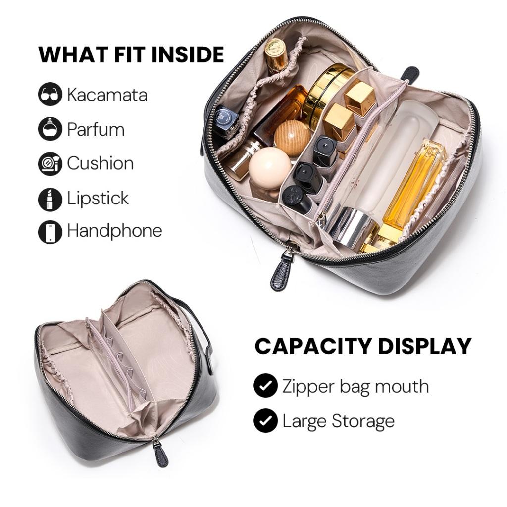 HONYAN EXCLUSIVE Tas Selempang Wanita Lunea Travel Pouch Zipper Organizer Tas Kosmetik
