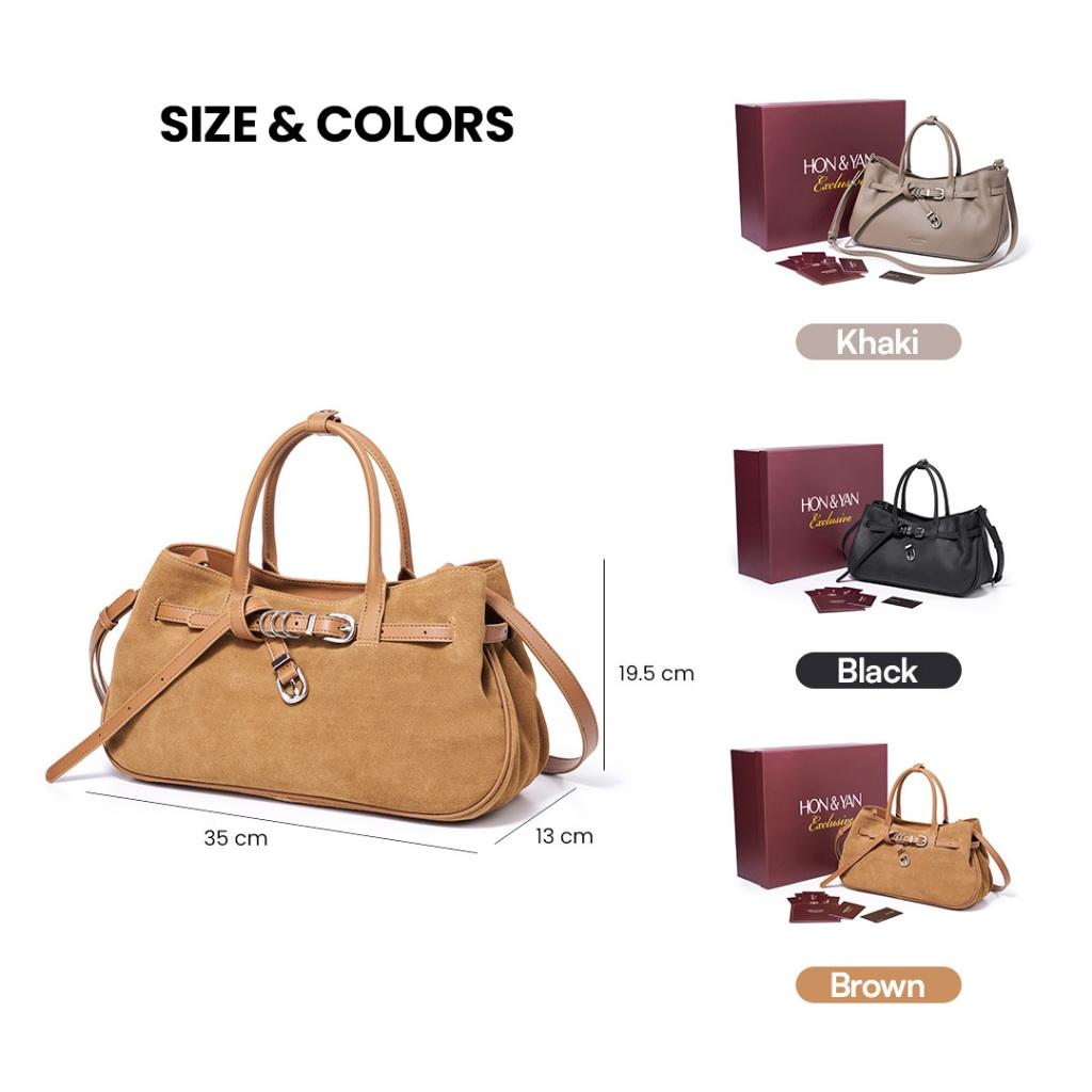 HONYAN EXCLUSIVE Tas Selempang Wanita Roselle Sling Bag Zipper Hand Bag Elegan