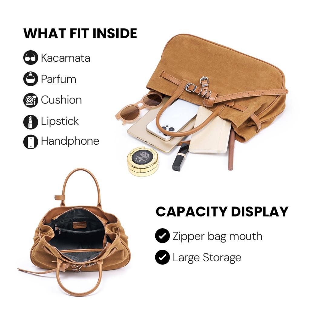 HONYAN EXCLUSIVE Tas Selempang Wanita Roselle Sling Bag Zipper Hand Bag Elegan