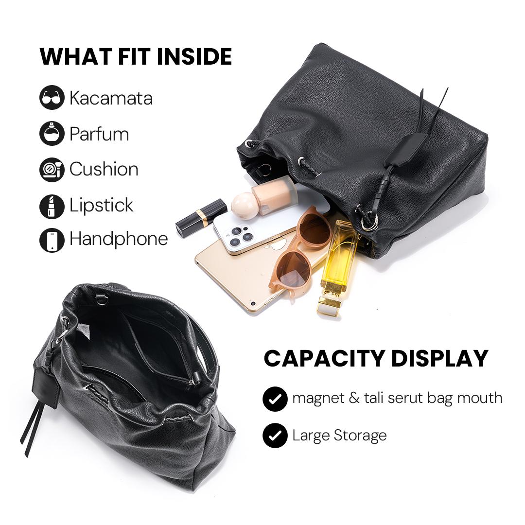 HONYAN EXCLUSIVE Tas Selempang Wanita Elaris Tote Bag Tas Kerja Wanita Kapasitas Besar