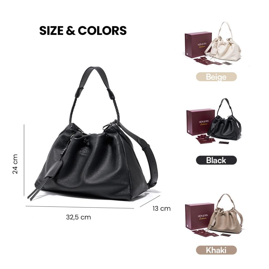 HONYAN EXCLUSIVE Tas Selempang Wanita Elaris Tote Bag Tas Kerja Wanita Kapasitas Besar
