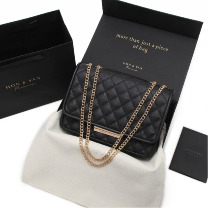 Tas Bahu Wanita Louis Quilted Chain Honyan Premium
