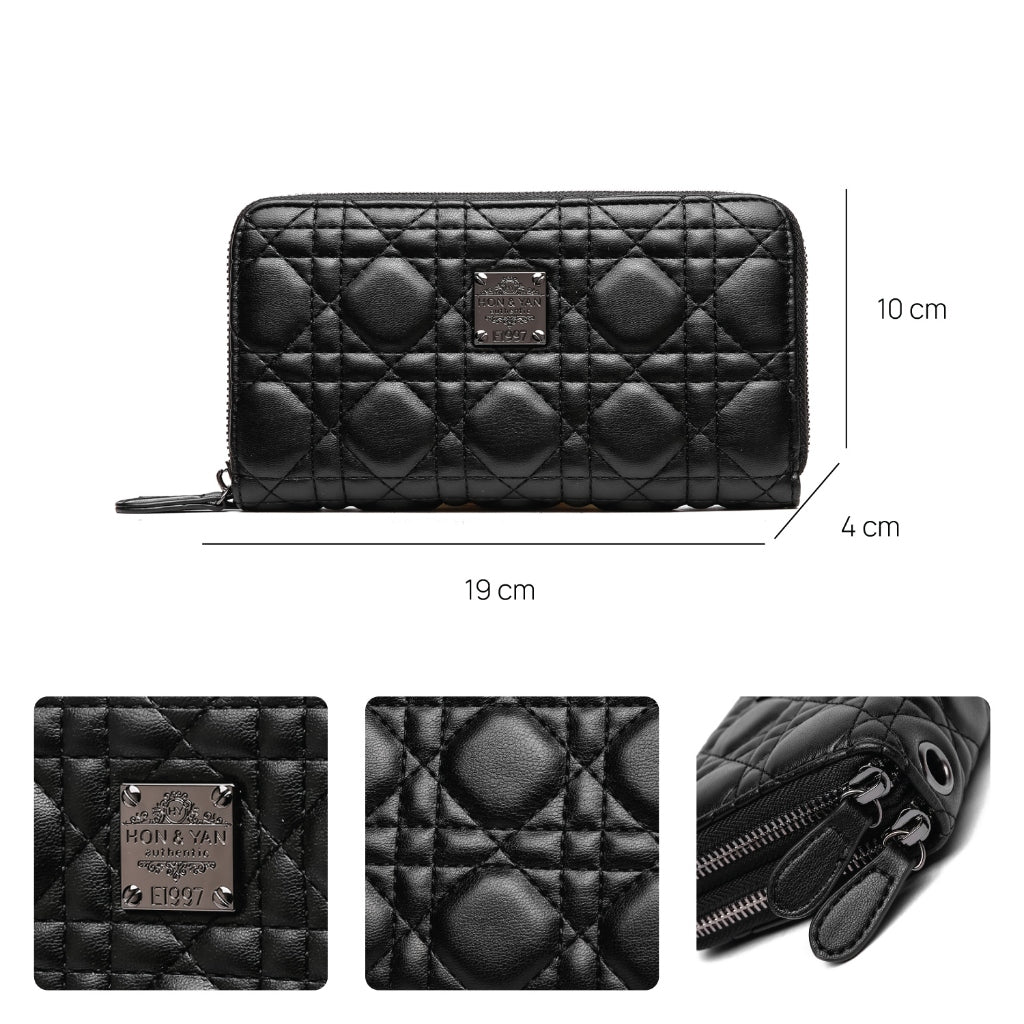 HONYAN GOLD Zalmore Long Wallet Wanita 2-Zip