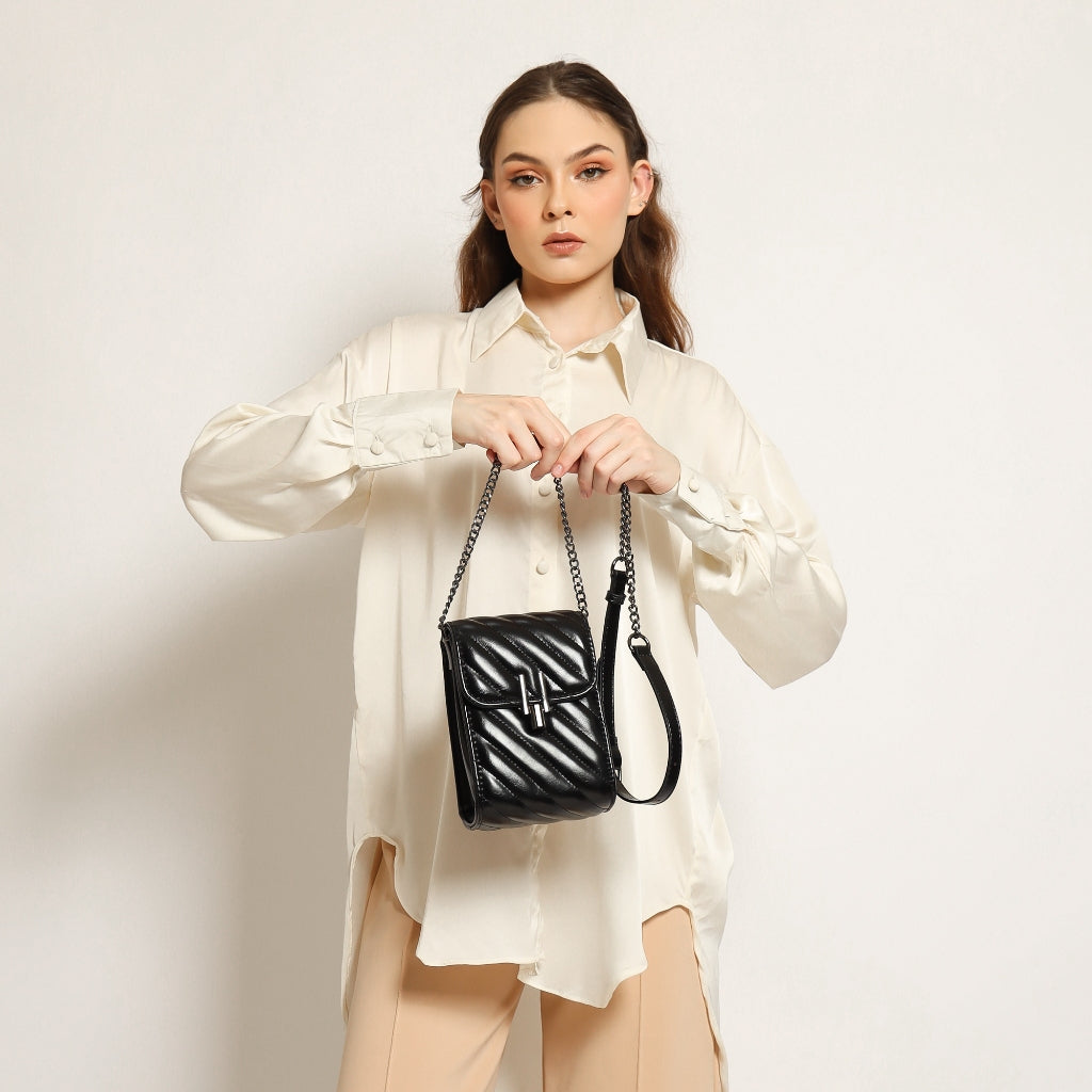 HONYAN GOLD Nata Tas HP Wanita Tas Selempang