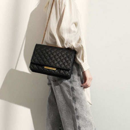 Tas Bahu Wanita Louis Quilted Chain Honyan Premium