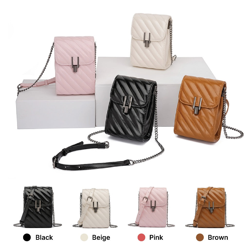 HONYAN GOLD Nata Tas HP Wanita Tas Selempang