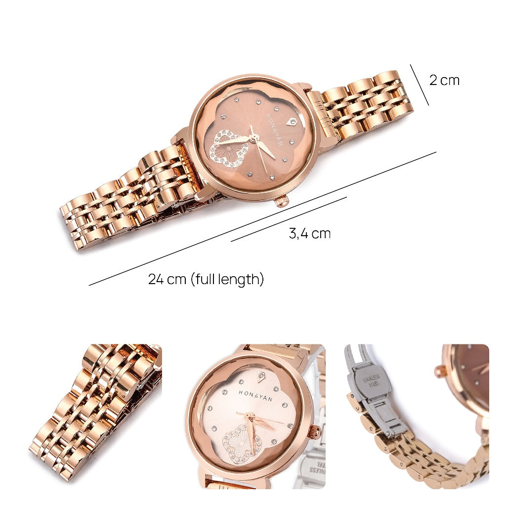 HONYAN GOLD Sakura Jam Tangan Wanita