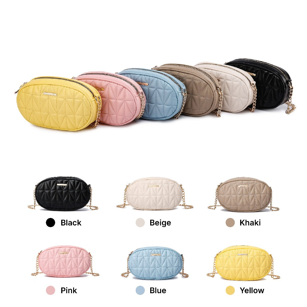 HONYAN Nuber Tas Selempang Wanita Oval