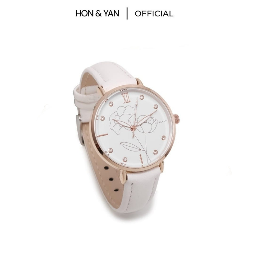 jam tangan wanita elegan analog tali kulit jocelin watches